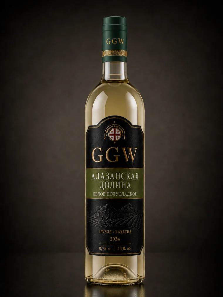 GGW Alazani Valley white semi-sweet wine