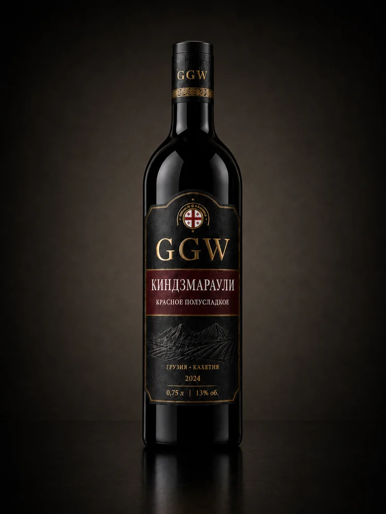 GGW Kindzmarauli red semi-sweet wine