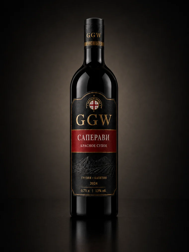 GGW Saperavi red dry wine