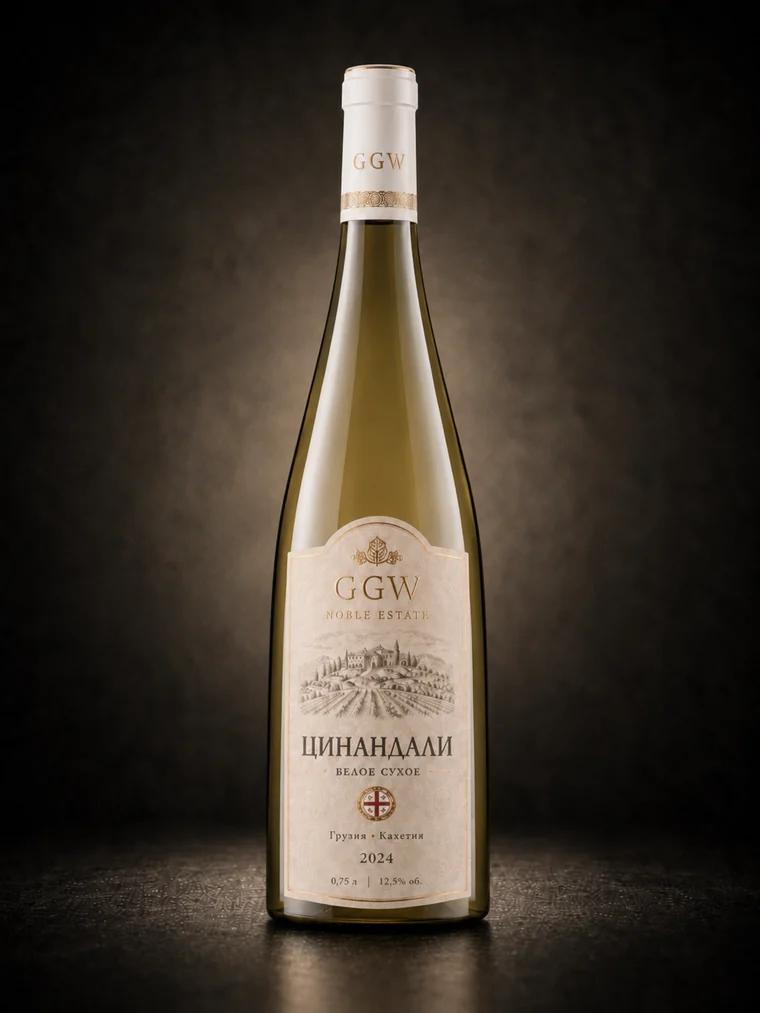 Premium Georgian wine presentation example